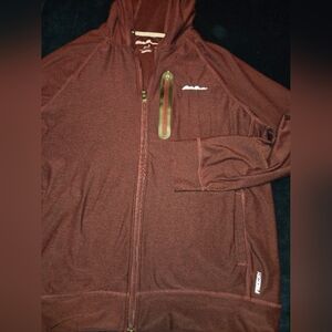 Eddie Bauer Hoodie Freedry. Lightweight Media Pocket Men's Size Large